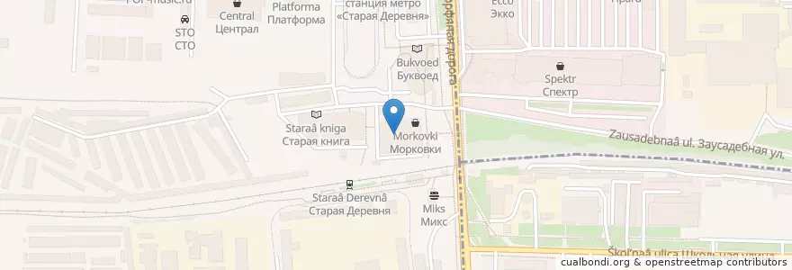 Mapa de ubicacion de Сельскохозяйственный рынок en Russie, District Fédéral Du Nord-Ouest, Oblast De Léningrad, Saint-Pétersbourg, Приморский Район, Округ № 65.