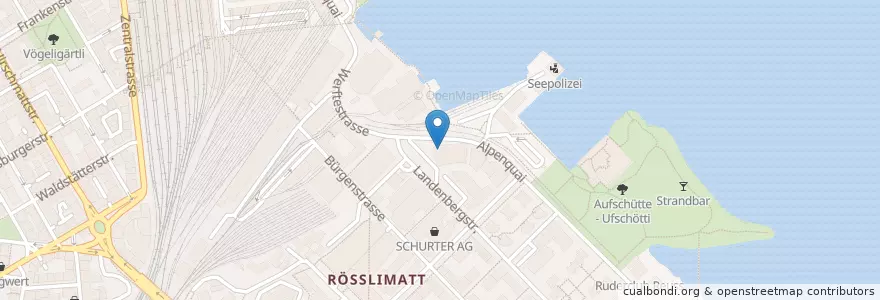 Mapa de ubicacion de Quai 4 en Switzerland, Luzern, Lucerne.