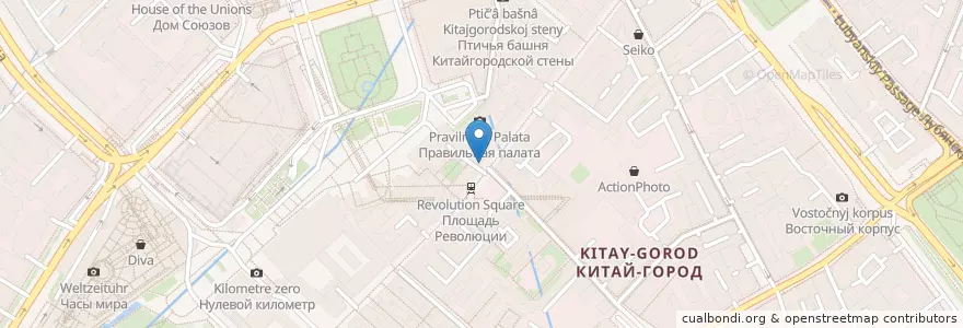 Mapa de ubicacion de Кофе Хауз en Russia, Distretto Federale Centrale, Москва, Центральный Административный Округ, Тверской Район.