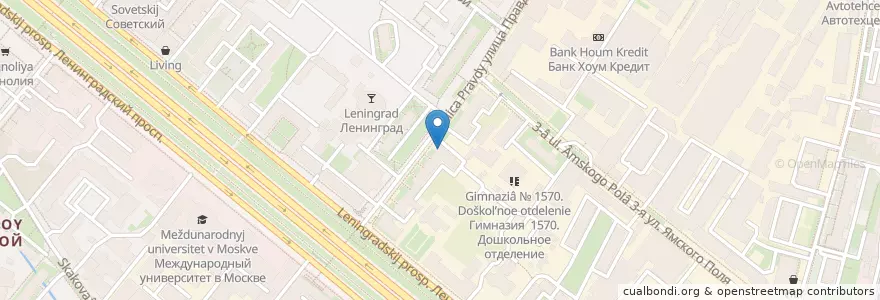 Mapa de ubicacion de Евразийская клиника en روسیه, Центральный Федеральный Округ, Москва, Район Беговой.