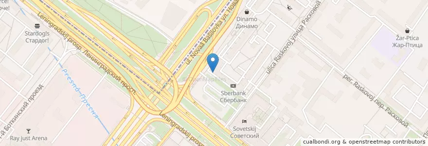 Mapa de ubicacion de Альфа-Банк en Russia, Distretto Federale Centrale, Москва, Северный Административный Округ, Район Беговой.