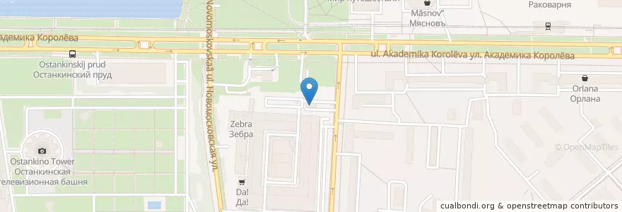 Mapa de ubicacion de Star line en روسيا, Центральный Федеральный Округ, Москва, Северо-Восточный Административный Округ, Останкинский Район.
