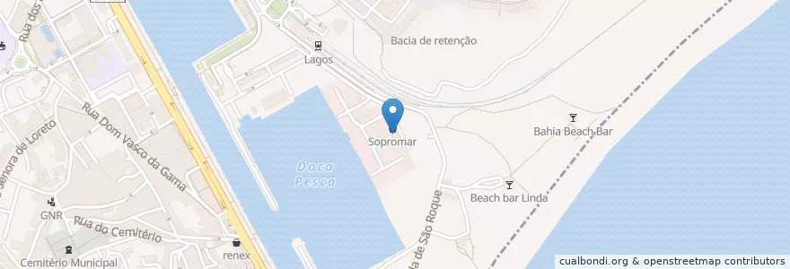 Mapa de ubicacion de a Tasca do Kiko en Portugal, Algarve, Algarve, Faro, Lagos, São Gonçalo De Lagos.