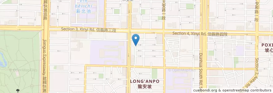 Mapa de ubicacion de Wine café en Taiwan, 新北市, Taipei, 大安區.