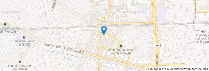 Mapa de ubicacion de 河北検診クリニック en Japão, Tóquio, 杉並区.