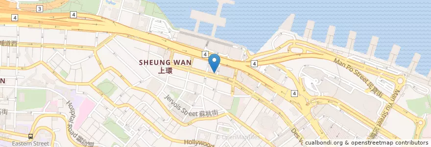 Mapa de ubicacion de 中國建設銀行 China Construction Bank en Китай, Гуандун, Гонконг, Гонконг, Новые Территории, 中西區 Central And Western District.