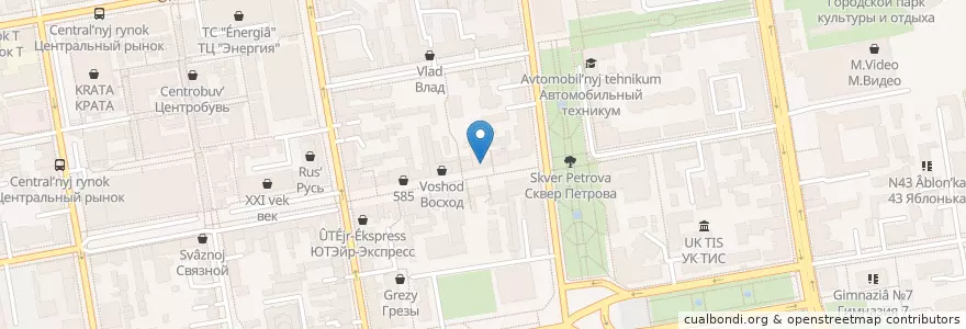 Mapa de ubicacion de Сказка en Rusia, Distrito Federal Central, Óblast De Tambov, Тамбовский Район, Городской Округ Тамбов.