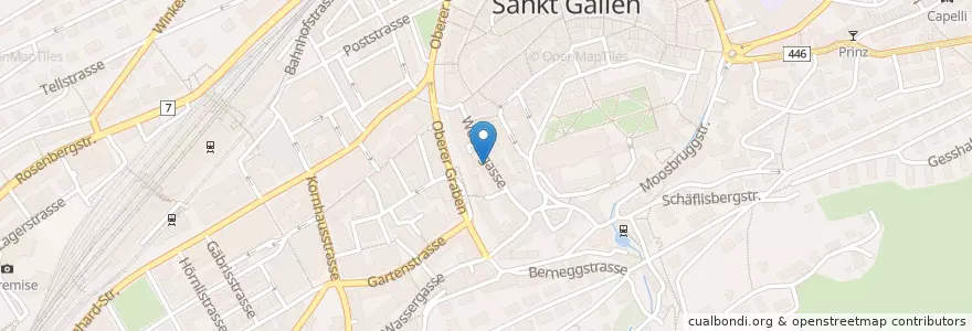 Mapa de ubicacion de Lansin en İsviçre, Sankt Gallen, Wahlkreis St. Gallen, St. Gallen.