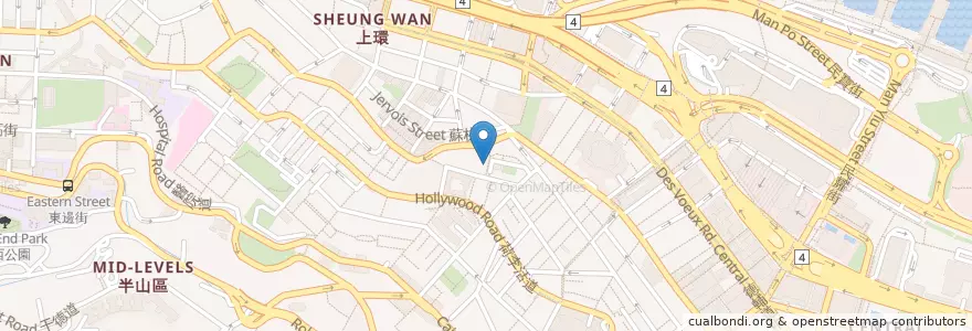 Mapa de ubicacion de Ronin en Китай, Гуандун, Гонконг, Гонконг, Новые Территории, 中西區 Central And Western District.