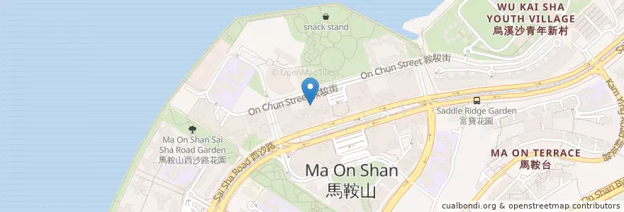 Mapa de ubicacion de 恒生銀行 Hang Seng Bank en 中国, 香港 Hong Kong, 广东省, 新界 New Territories, 沙田區 Sha Tin District.