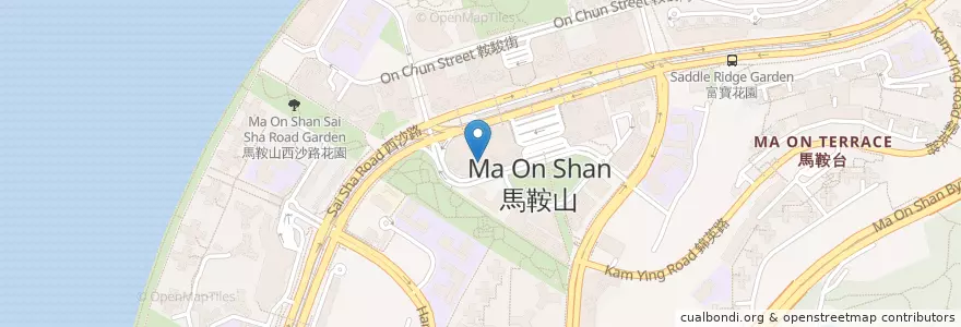 Mapa de ubicacion de 必勝客 Pizza Hut en 중국, 홍콩, 광둥성, 신제, 沙田區 Sha Tin District.
