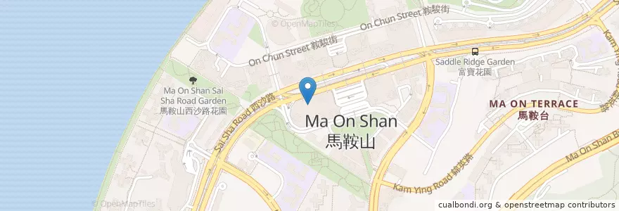 Mapa de ubicacion de 新港城街市 Sunshine City Wet Market en China, Hong Kong, Provincia De Cantón, Nuevos Territorios, 沙田區 Sha Tin District.