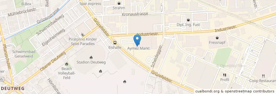 Mapa de ubicacion de Fata Morgana en 瑞士, 蘇黎世, Bezirk Winterthur, Winterthur.