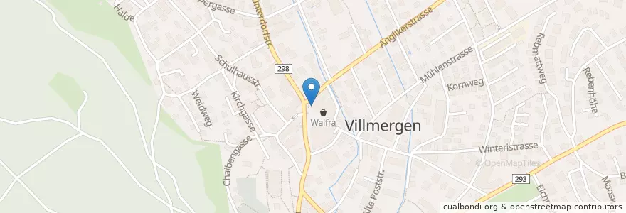 Mapa de ubicacion de Raiffeisenbank Villmergen en İsviçre, Aargau, Bezirk Bremgarten, Villmergen.
