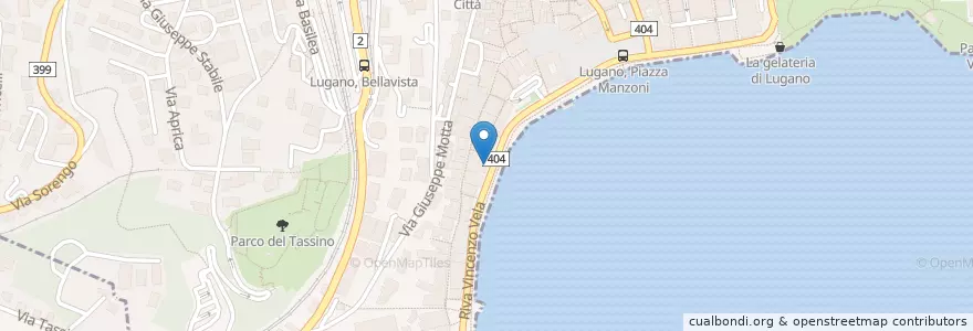 Mapa de ubicacion de La Cucina di Alice en Suisse, Tessin, District De Lugano, Lugano, Circolo Di Lugano Ovest.