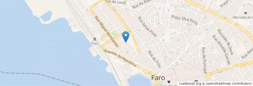 Mapa de ubicacion de Tasca do Ricky en 포르투갈, Algarve, Algarve, Faro, Faro, Faro.