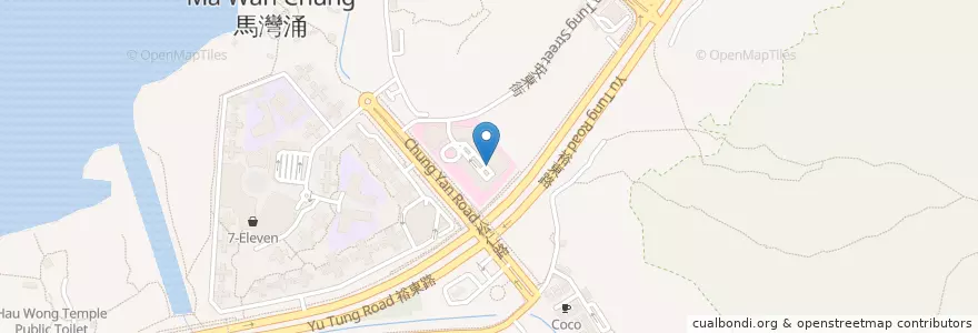 Mapa de ubicacion de 北大嶼山醫院 North Lantau Hospital en China, Hongkong, Guangdong, New Territories, 離島區 Islands District.