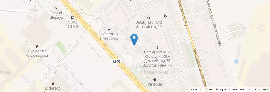 Mapa de ubicacion de Аптека Городская en Rusia, Distrito Federal Central, Óblast De Moscú, Городской Округ Солнечногорск.
