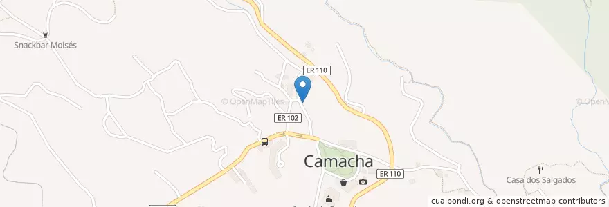 Mapa de ubicacion de O Boleo en Португалия, Santa Cruz, Camacha.