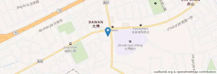 Mapa de ubicacion de 吉祥動物醫院 en 臺灣, 高雄市, 仁武區.