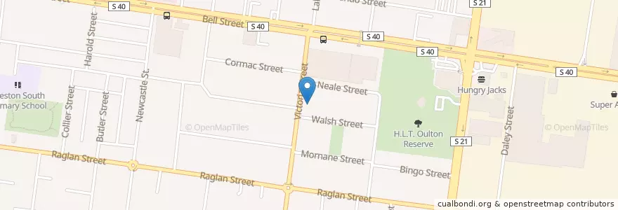 Mapa de ubicacion de Victoria Street Kindergarten en Austrália, Victoria, City Of Darebin.