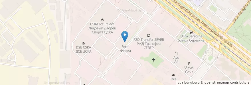 Mapa de ubicacion de Ферма en Rusland, Centraal Federaal District, Moskou, Северный Административный Округ, Хорошёвский Район.