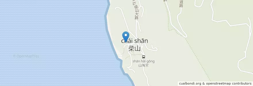 Mapa de ubicacion de 無名黑輪米血大腸小腸 en 타이완, 가오슝시.