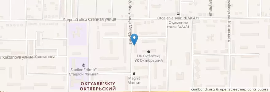 Mapa de ubicacion de Детская поликлиника en Rússia, Distrito Federal Do Sul, Oblast De Rostov, Городской Округ Новочеркасск.