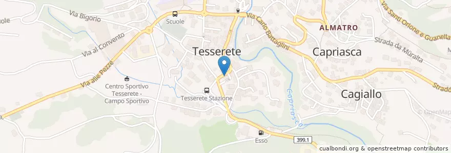 Mapa de ubicacion de Strapizzami en Schweiz, Tessin, Bezirk Lugano, Circolo Di Capriasca, Capriasca.