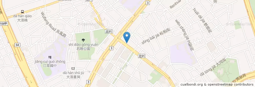 Mapa de ubicacion de 聖元中醫 en تايوان, تايبيه الجديدة, 板橋區.