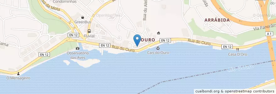Mapa de ubicacion de Tasquinha do Ouro en 포르투갈, 노르트 지방, Área Metropolitana Do Porto, 포르투, Porto, Lordelo Do Ouro E Massarelos.
