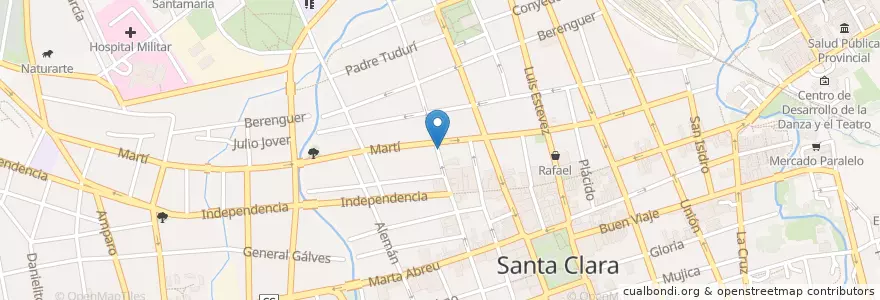 Mapa de ubicacion de O Sole Mio en Cuba, Villa Clara, Santa Clara, Ciudad De Santa Clara.