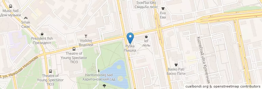 Mapa de ubicacion de Полиарти en Rusland, Уральский Федеральный Округ, Свердловская Область, Городской Округ Екатеринбург.