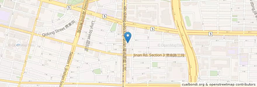 Mapa de ubicacion de 臺灣新光商業銀行 en Taiwan, 新北市, Taipei, 大安區.