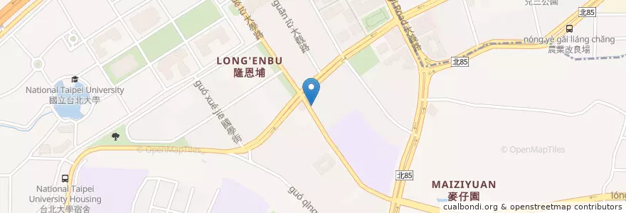 Mapa de ubicacion de 五花馬水餃館 三峽大學門市 en تایوان, 新北市, 三峽區.