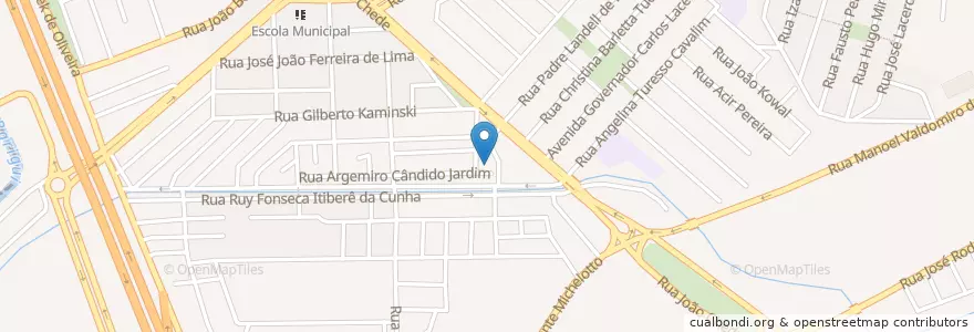Mapa de ubicacion de Unidade de Saúde en 브라질, 남부지방, 파라나, Região Geográfica Intermediária De Curitiba, Região Metropolitana De Curitiba, Microrregião De Curitiba, 쿠리치바.