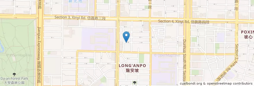 Mapa de ubicacion de 理想。時光 en Taïwan, Nouveau Taipei, Taipei, District De Daan.