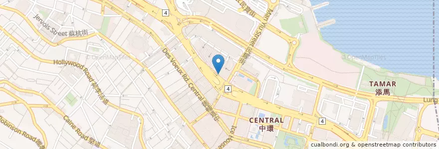Mapa de ubicacion de 滙豐交易廣場分行 HSBC Exchange Square Branch en Chine, Guangdong, Hong Kong, Île De Hong Kong, Nouveaux Territoires, 中西區 Central And Western District.