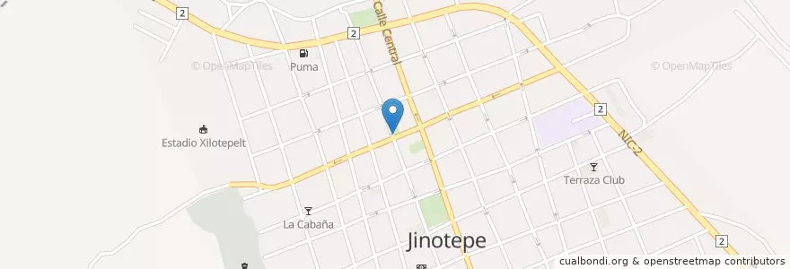 Mapa de ubicacion de Parque las banderas en Nicaragua, Carazo, Jinotepe (Municipio).
