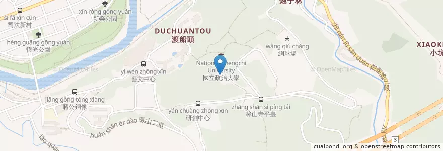 Mapa de ubicacion de 待曦亭 en Tayvan, 新北市, Taipei, 文山區.