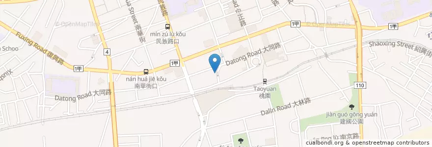 Mapa de ubicacion de 享巷 Enalley cafe en 臺灣, 桃園市, 桃園區.
