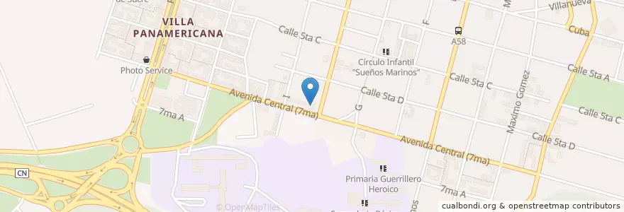 Mapa de ubicacion de Estación de Policía de Cojímar en Cuba, Havana, Habana Del Este.