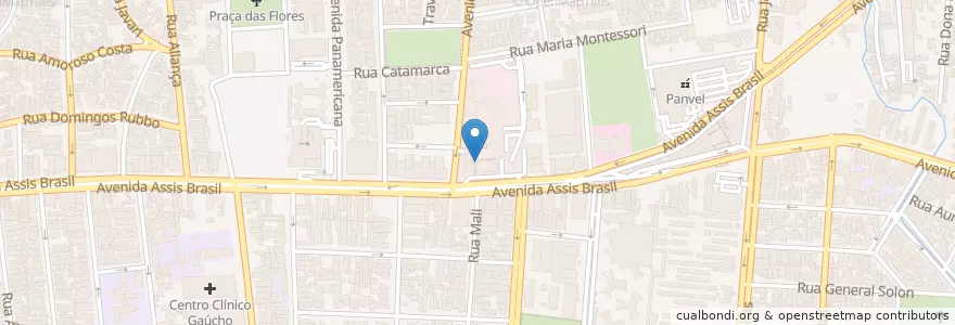 Mapa de ubicacion de Beaba Café en ブラジル, 南部地域, リオグランデ・ド・スル, Região Metropolitana De Porto Alegre, Região Geográfica Intermediária De Porto Alegre, Região Geográfica Imediata De Porto Alegre, ポルト・アレグレ.