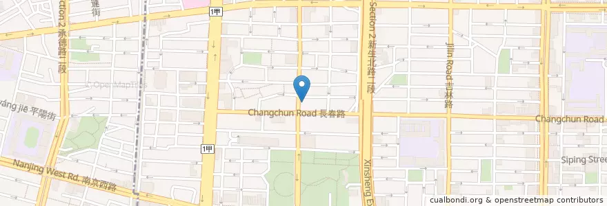 Mapa de ubicacion de 高家莊 en Taiwan, 新北市, Taipei, 中山區.