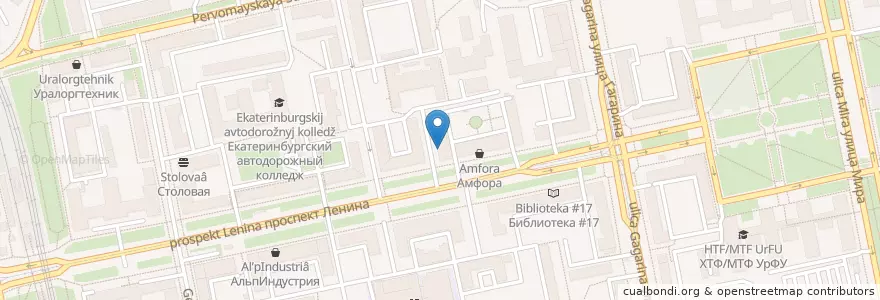 Mapa de ubicacion de Мандрагора en Russie, District Fédéral De L'Oural, Oblast De Sverdlovsk, Городской Округ Екатеринбург.
