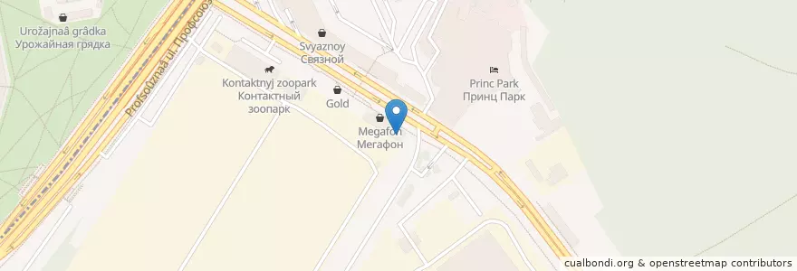Mapa de ubicacion de Встреча en Rússia, Distrito Federal Central, Москва, Юго-Западный Административный Округ, Район Ясенево.