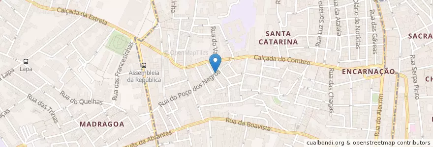Mapa de ubicacion de Cervejaria O Zapata en ポルトガル, Área Metropolitana De Lisboa, Lisboa, Grande Lisboa, リスボン, Misericórdia.