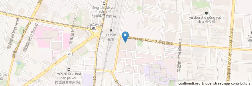 Mapa de ubicacion de Café @ Far Eastern Plaza Hotel en Тайвань, Тайнань, 東區.
