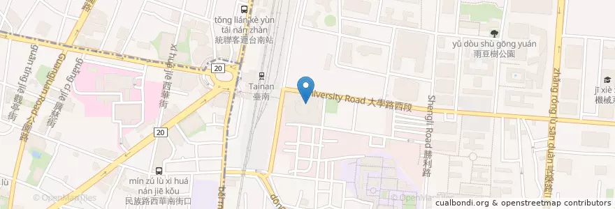 Mapa de ubicacion de Shanghai Pavilion @ Far Eastern Plaza Hotel en Tayvan, 臺南市, 東區.