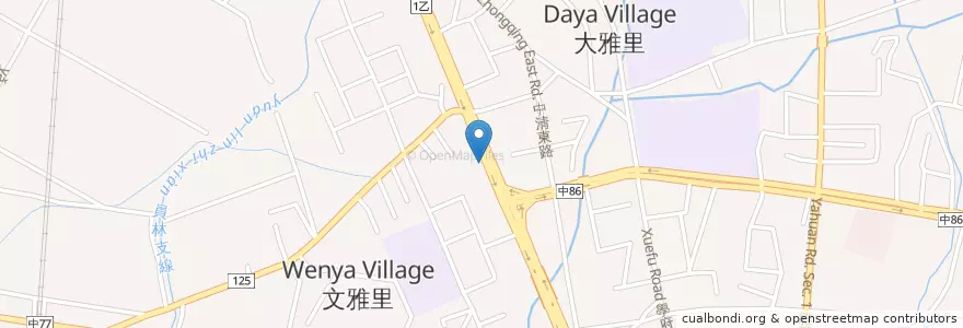 Mapa de ubicacion de 麥當勞 en Taïwan, Taichung, 大雅區.